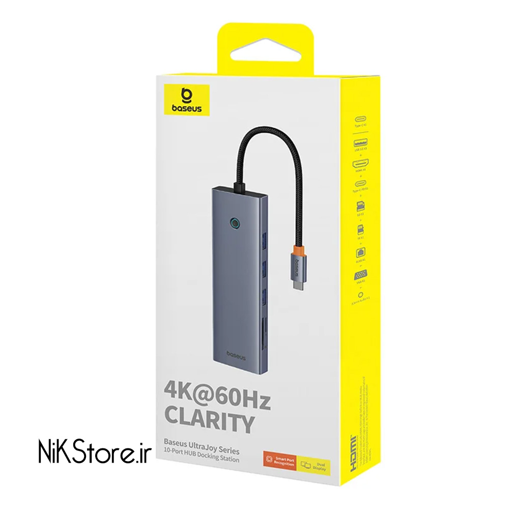 هاب 10 پورت USB-C باسئوس مدل BS-OH161