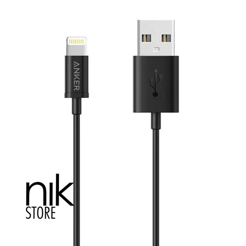 کابل شارژ USB به لایتنینگ Anker مدل A7101 طول 0.9 متر
