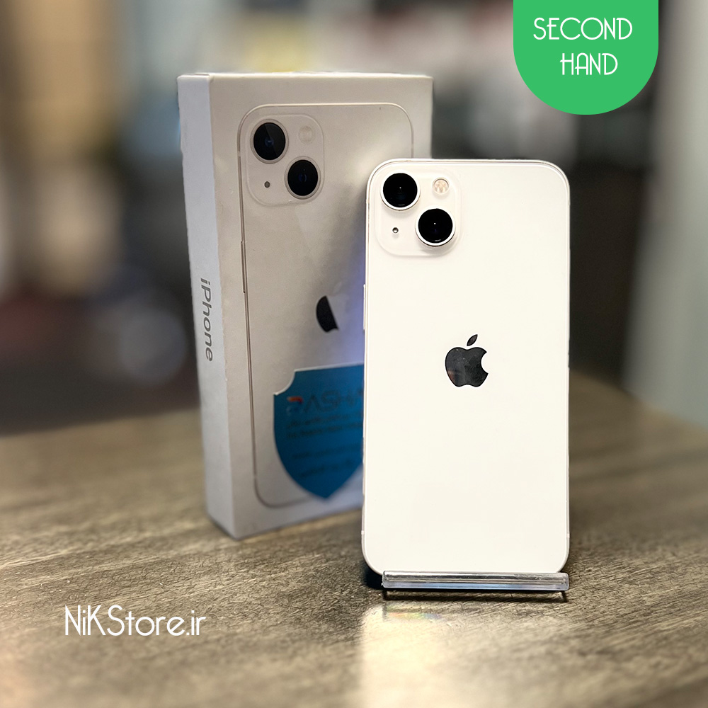 آیفون 13 سفید ۱۲۸ گیگ دو سیم CHA (کارکرده)