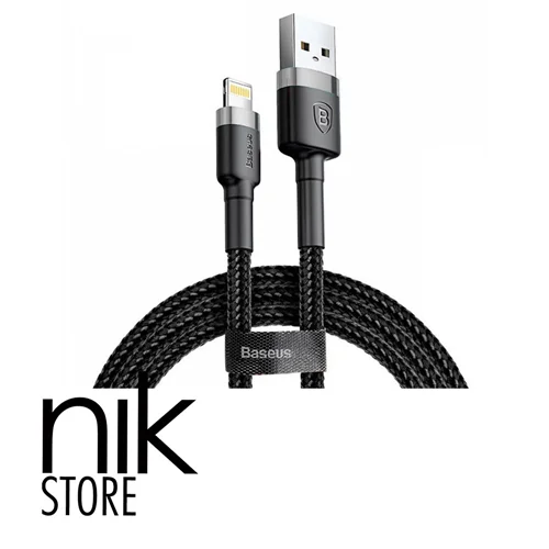 کابل شارژ USB به لایتنینگ باسئوس مدل Cafule طول 50 سانت