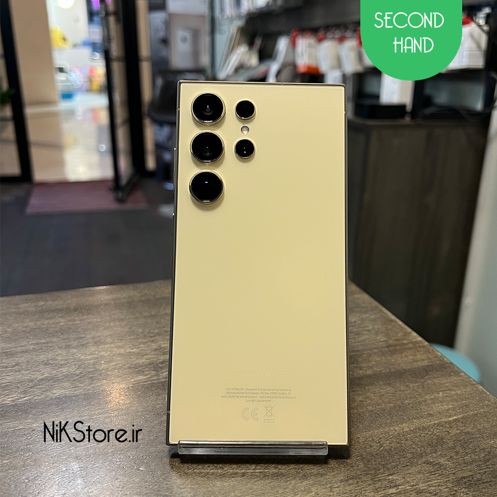 سامسونگ گلکسی S2۴ Ultra 5G ظرفیت ۲۵۶ گیگ گلد ویتنام رم ۱۲ گیگ (کارکرده)