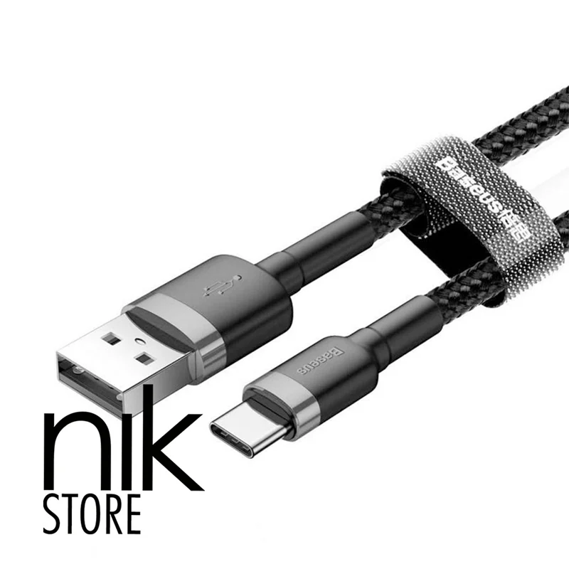 کابل شارژر USB به Type-C باسئوس مدل Cafule طول 1 متر